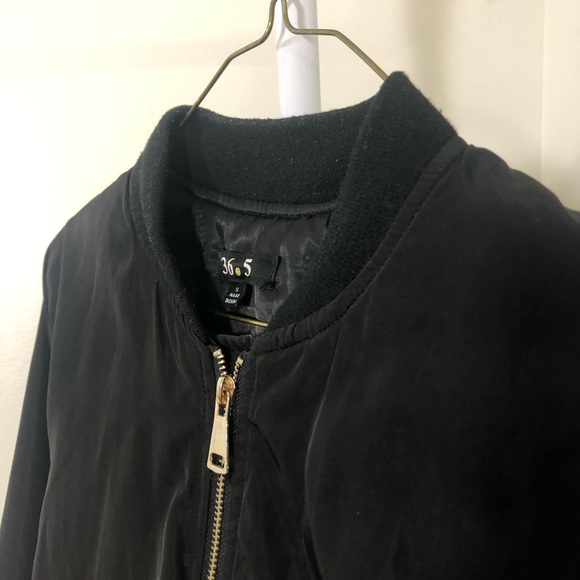 FASHIONNOVA Black Bomber Jacket - Picture 5 of 6